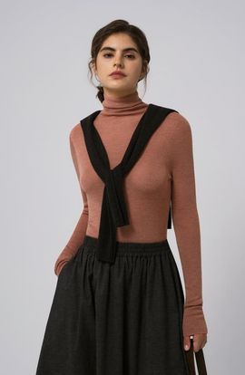 JUANA JUANA Ossa Knitted Hemp Turtleneck