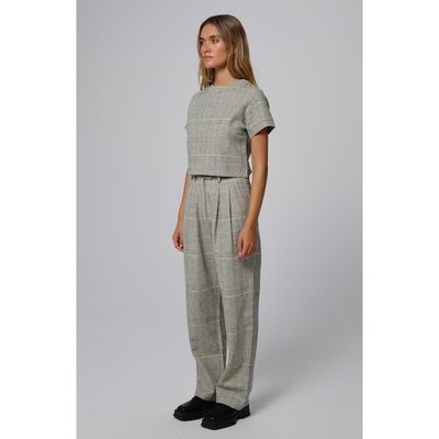 JUANA JUANA Plaid Theory High Rise Trousers 