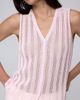 JUANA JUANA Sumire Open Knit Button Front Tank - 4