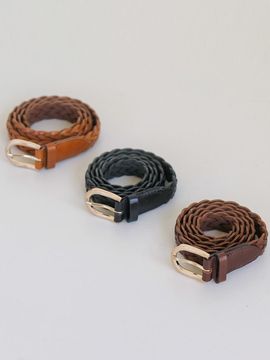 JUARR Leather Mesh Twist Belt