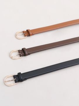 JUARR Oval Premium Cowhide Leather Belt [Black/Brown/Camel] (JFFAC402M)