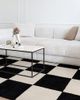 Jubi Rugs Jubi Rugs Jubi B & W Large Checkered Hand Tufted Wool Rug in Black/White at Urban Outfitters - 2