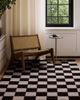 Jubi Rugs Jubi Rugs Jubi B & W Small Checkered Hand Tufted Wool Rug in Black/White at Urban Outfitters - 2