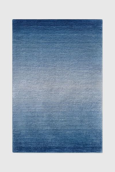 Jubi Rugs Jubi Rugs Jubi Ombre Horizon Hand Loomed Wool Rug in Blue at Urban Outfitters