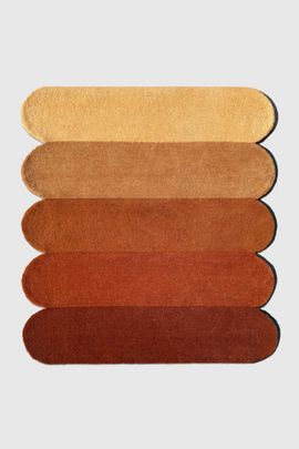 Jubi Rugs Jubi Rugs Jubi Tiers Hand Tufted Wool Rug in Gold at Urban Outfitters