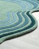Jubi Rugs Jubi Rugs Jubi Undula Hand Tufted Wool Rug in Turquoise at Urban Outfitters - 4