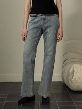 Jucy Judy Cotton Blend Semi-Bootcut Denim Pants (JZDP020C)