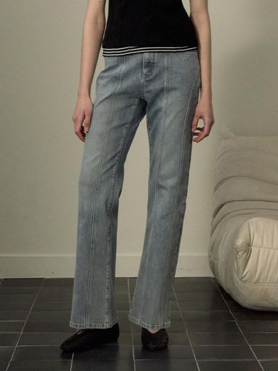 Jucy Judy Cotton Blend Semi-Bootcut Denim Pants (JZDP020C)