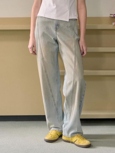 Jucy Judy Tint Brush Denim Pants (JZDP321G)