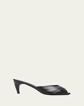 Jude 65mm Cava Leather Mules