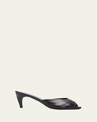 Jude 65mm Cava Leather Mules