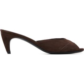 JUDE JUDE Brown Cave Mule Heeled Sandals