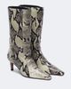 JUDE JUDE Cave snake-effect leather ankle boots - 1