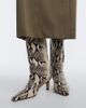 JUDE JUDE Cave snake-effect leather ankle boots - 2