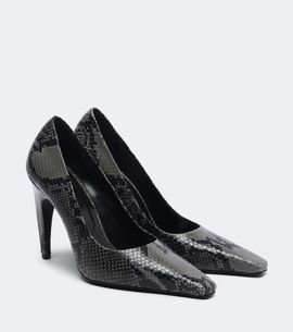 JUDE JUDE Fame snake-effect leather pumps