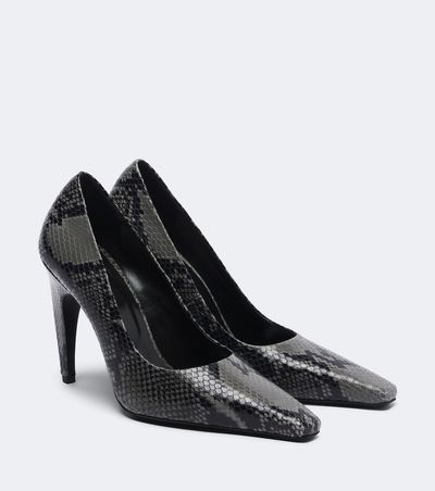 JUDE JUDE Fame snake-effect leather pumps