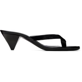 JUDE JUDE SSENSE Exclusive Black Rooty Heeled Sandals