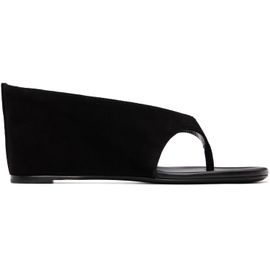 JUDE JUDE SSENSE Exclusive Black Yaga Wedge Heeled Sandals