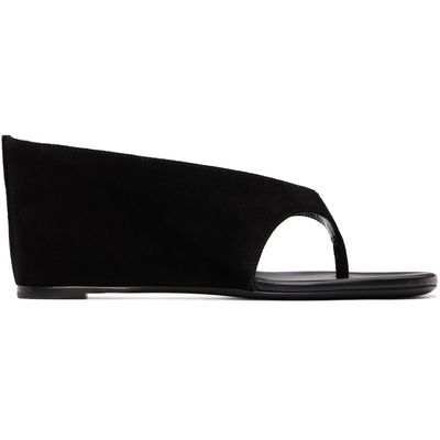 JUDE JUDE SSENSE Exclusive Black Yaga Wedge Heeled Sandals