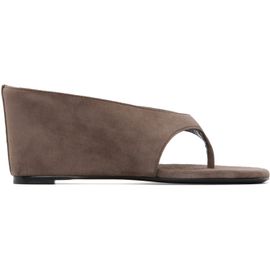 JUDE JUDE SSENSE Exclusive Brown Yaga Wedge Heeled Sandals