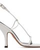 JUDE JUDE White Mixer Heeled Sandals - 1