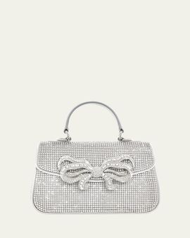 Judith Leiber Couture Bow Crystal Top-Handle Bag