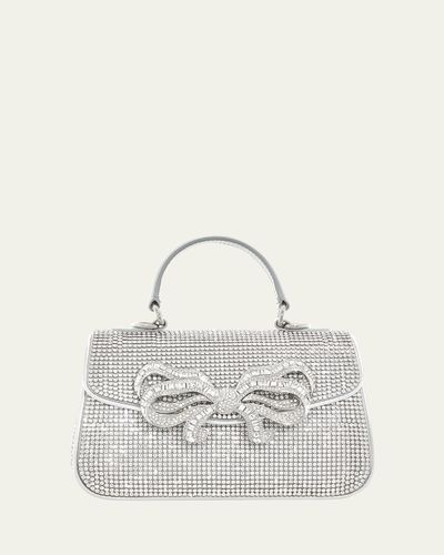 Judith Leiber Couture Bow Crystal Top-Handle Bag