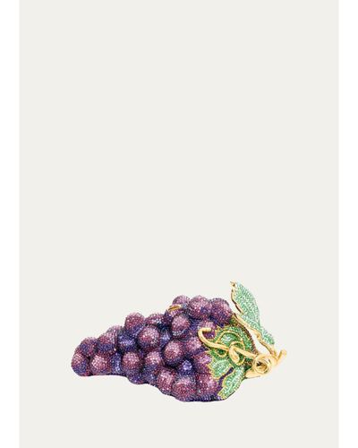 Judith Leiber Couture Crystal Grapes Clutch Bag