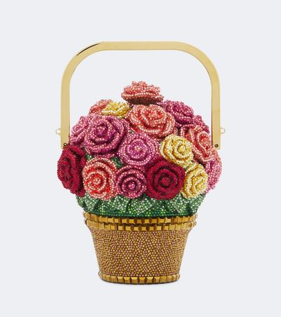 Judith Leiber Couture Judith Leiber Couture Basket of Roses embellished top-handle bag