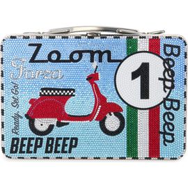 JUDITH LEIBER COUTURE JUDITH LEIBER COUTURE Beep Beep Crystal Embellished Lunch Box Clutch