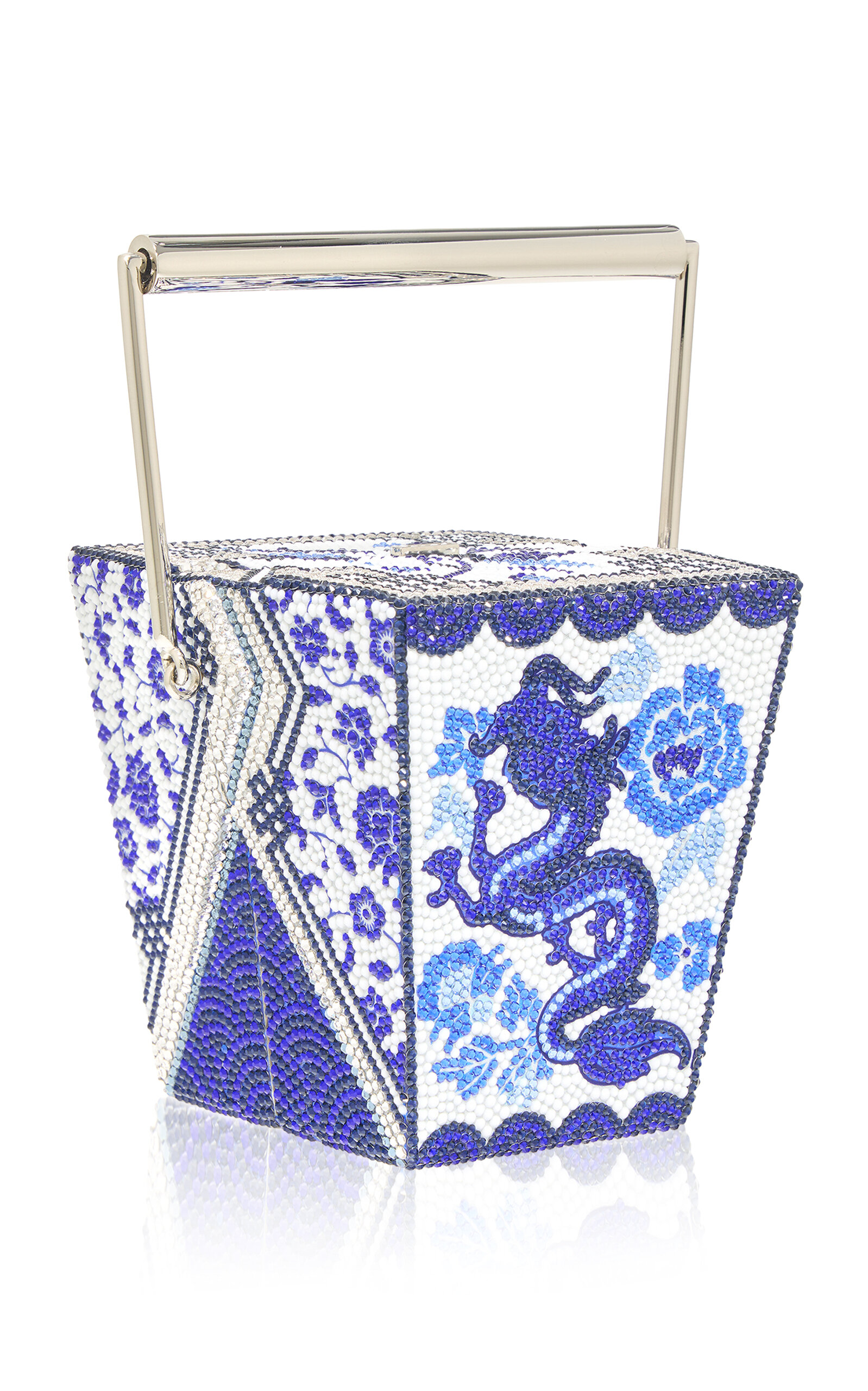 Judith Leiber Couture Judith Leiber Couture Blue Dragon Take Out Box Clutch