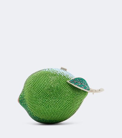 Judith Leiber Couture Judith Leiber Couture Citron Lime embellished clutch