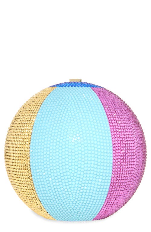 JUDITH LEIBER COUTURE JUDITH LEIBER COUTURE Colorblock Beach Ball Crystal Sphere Clutch