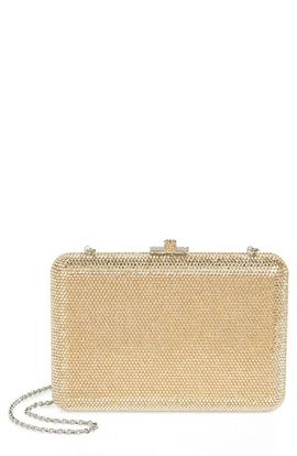 JUDITH LEIBER COUTURE Judith Leiber Couture Crystal Embellished Slim Frame Clutch