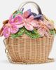Judith Leiber Couture Judith Leiber Couture Dorothy floral-appliquÃ© wicker top-handle bag - 5