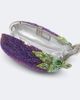 Judith Leiber Couture Judith Leiber Couture Eggplant crystal-embellished clutch - 3