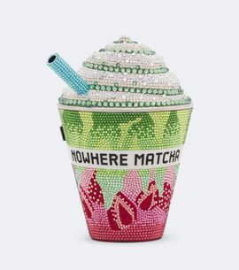 Judith Leiber Couture Judith Leiber Couture Frozen Drink Matcha embellished clutch