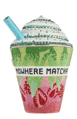 JUDITH LEIBER COUTURE JUDITH LEIBER COUTURE Frozen Matcha Crystal Clutch