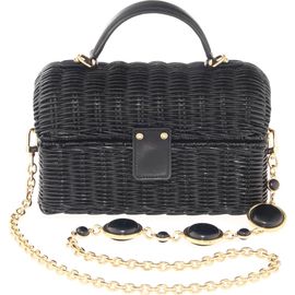 JUDITH LEIBER COUTURE JUDITH LEIBER COUTURE Isla Wicker Basket Handbag