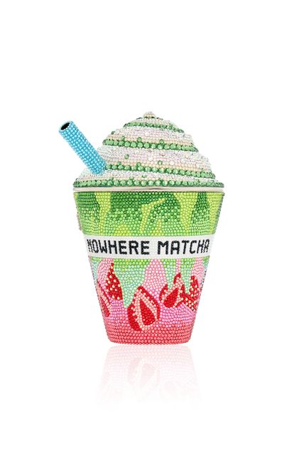 Judith Leiber Couture Judith Leiber Couture Matcha Frozen Drink Clutch