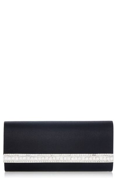 JUDITH LEIBER COUTURE JUDITH LEIBER COUTURE Perry Crystal Bar Satin Clutch