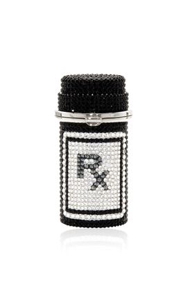 Judith Leiber Couture Judith Leiber Couture Poison Prescription Bottle Miniature Clutch