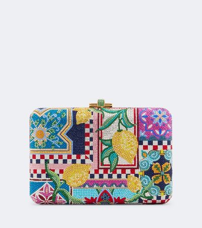 Judith Leiber Couture Judith Leiber Couture Slim Slide Ceramica embellished clutch
