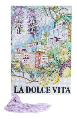 JUDITH LEIBER COUTURE JUDITH LEIBER COUTURE Storybook La Dolce Vita Rhinestone Clutch