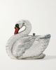 JUDITH LEIBER COUTURE Swan Odette crystal-embellished silver-tone clutch - 1