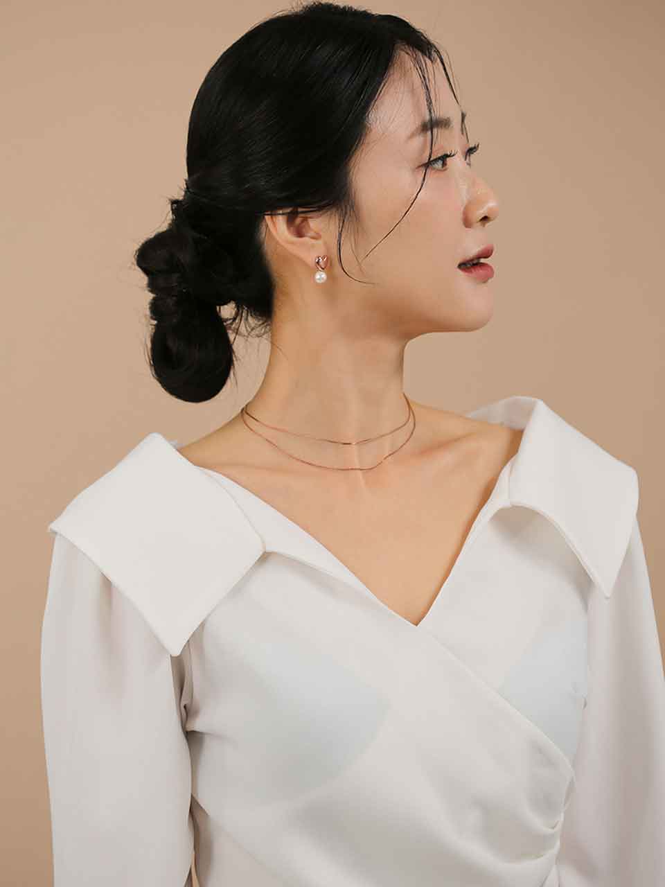 JUDY AND PAUL Muse Heart And Pearl Drop Earrings