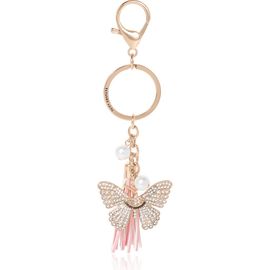 Juicy Couture Juicy Couture Butterfly Charm Keychain with Pearls