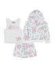 Juicy Couture Juicy Couture Girls' French Terry Zip Hoodie, Tank Top & Shorts Set - 1