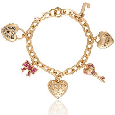 Juicy Couture Juicy Couture Heart & Key Charm Bracelet