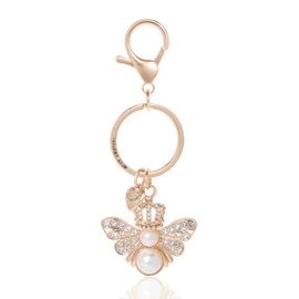 Juicy Couture Juicy Couture Regal Bee Pearl Charm Keychain